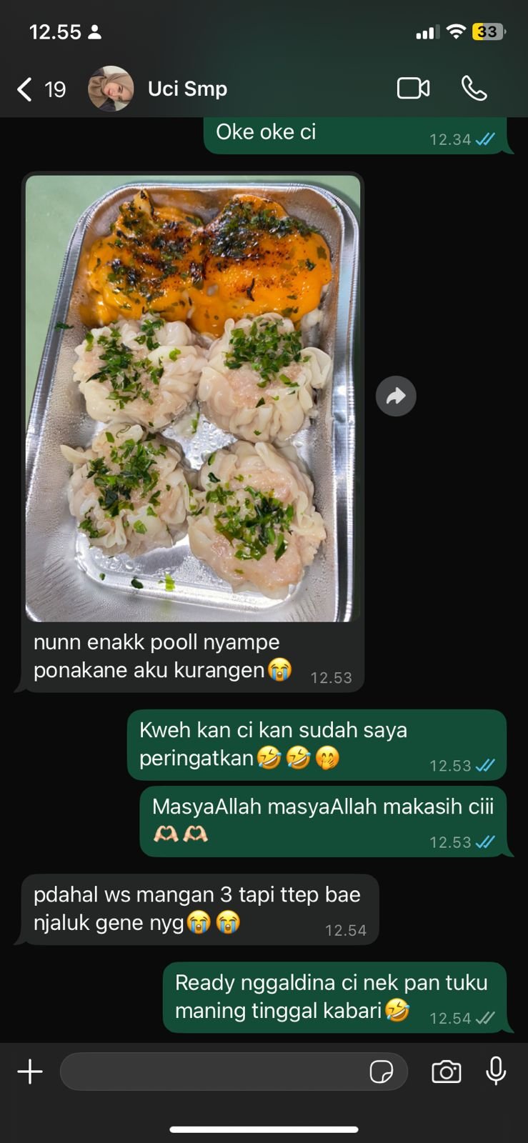Testimoni WhatsApp Pelanggan NUNA