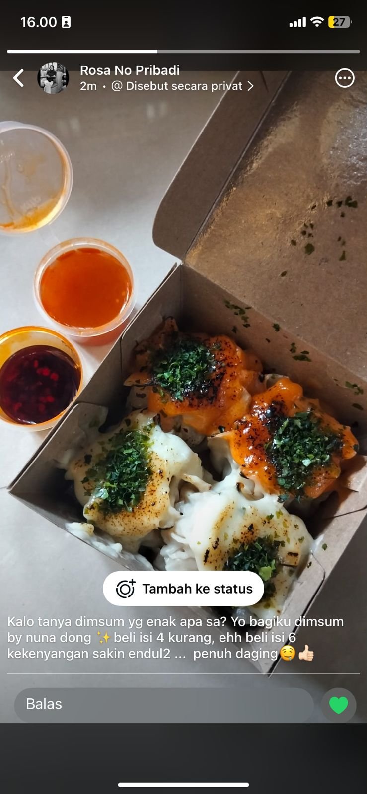 Testimoni Dimsum NUNA