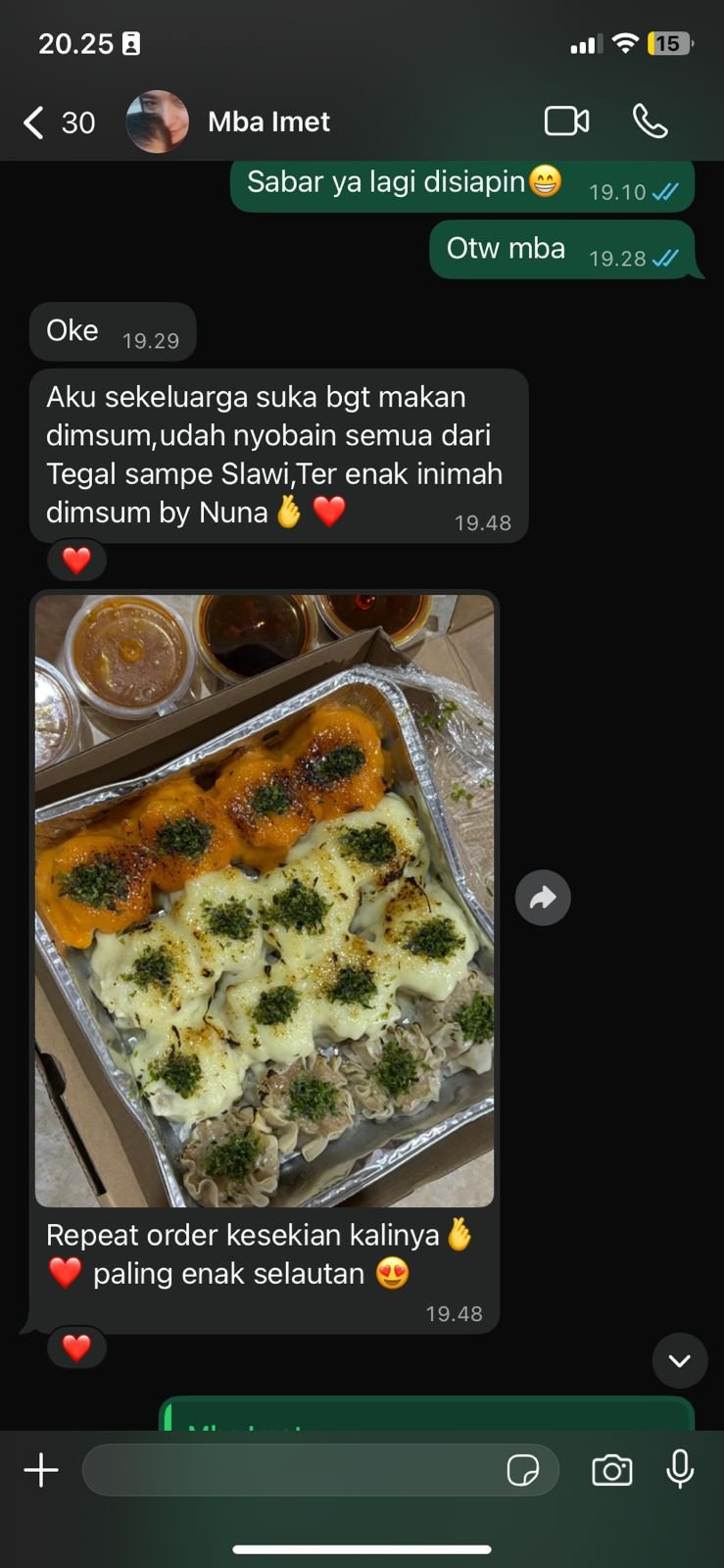 Testimoni Dimsum NUNA