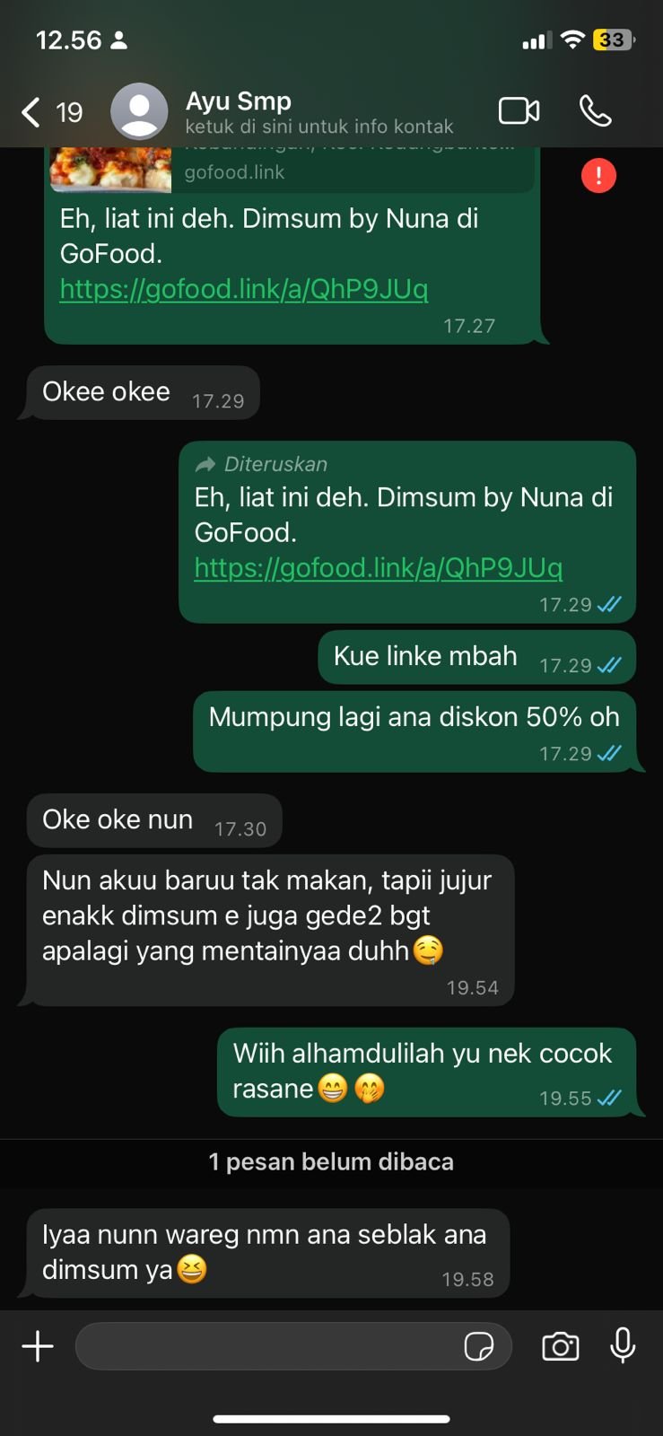 Testimoni Dimsum NUNA