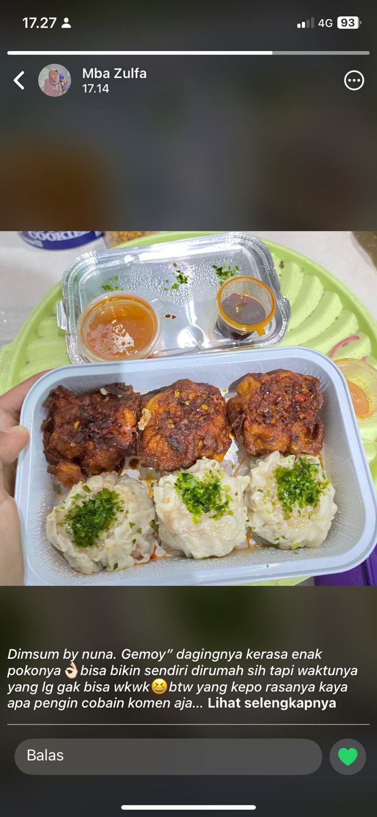 Testimoni Dimsum NUNA