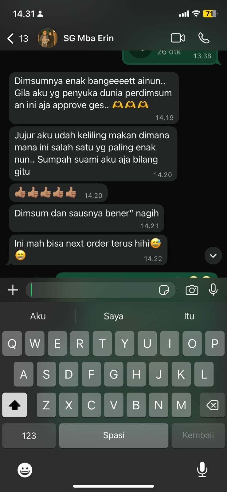 Testimoni Dimsum NUNA
