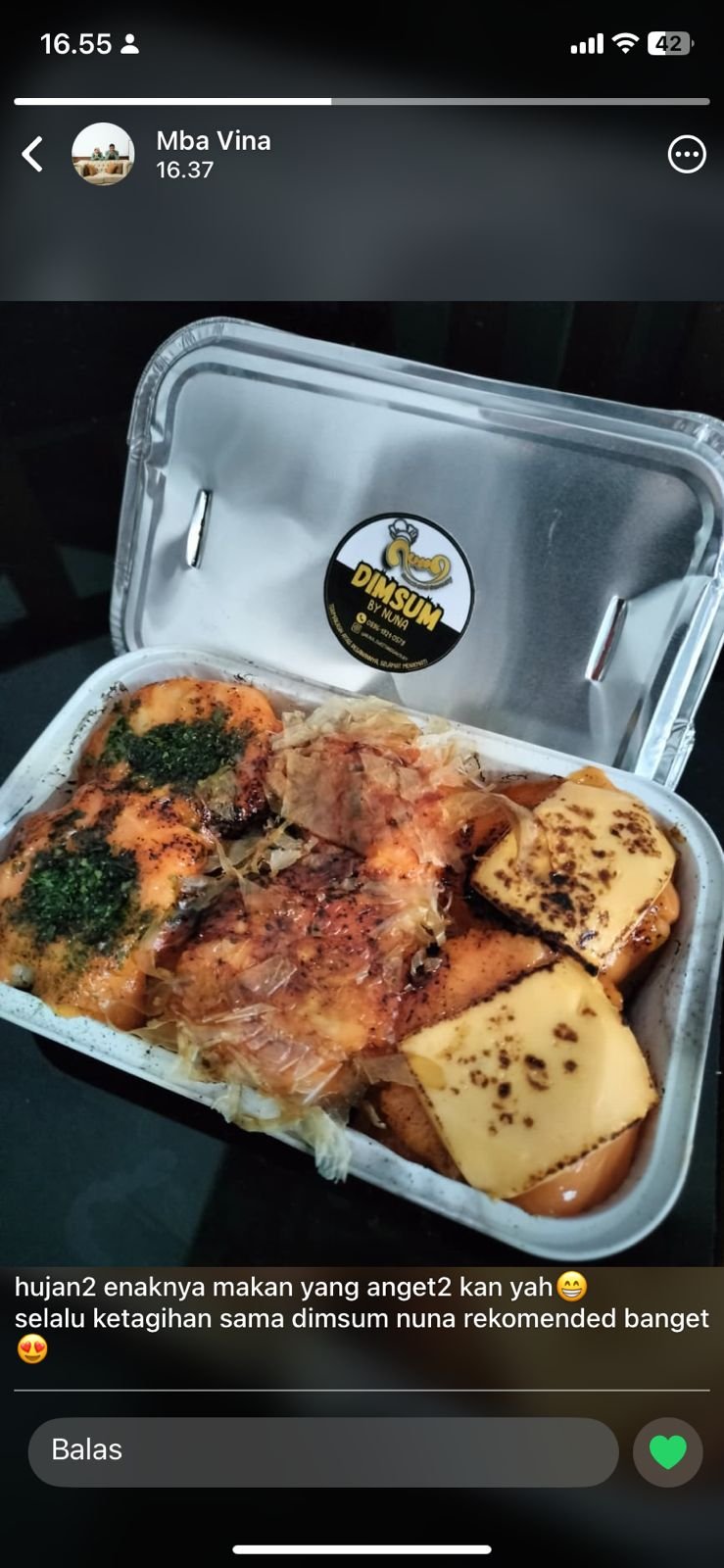 Testimoni Dimsum NUNA