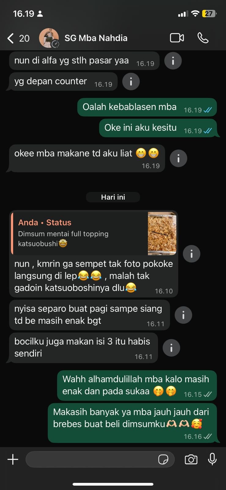 Testimoni Dimsum NUNA