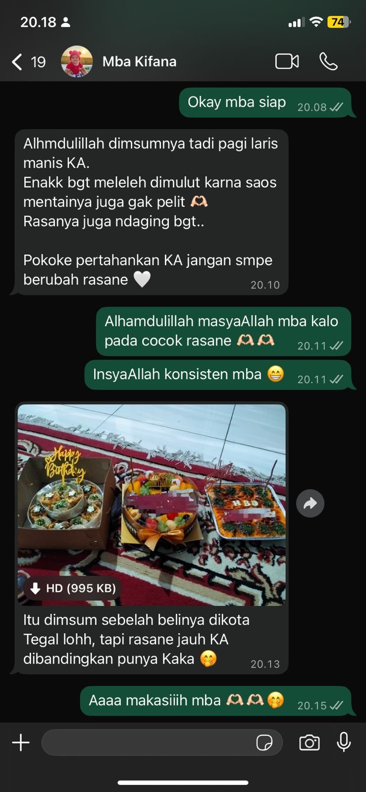 Testimoni Dimsum NUNA