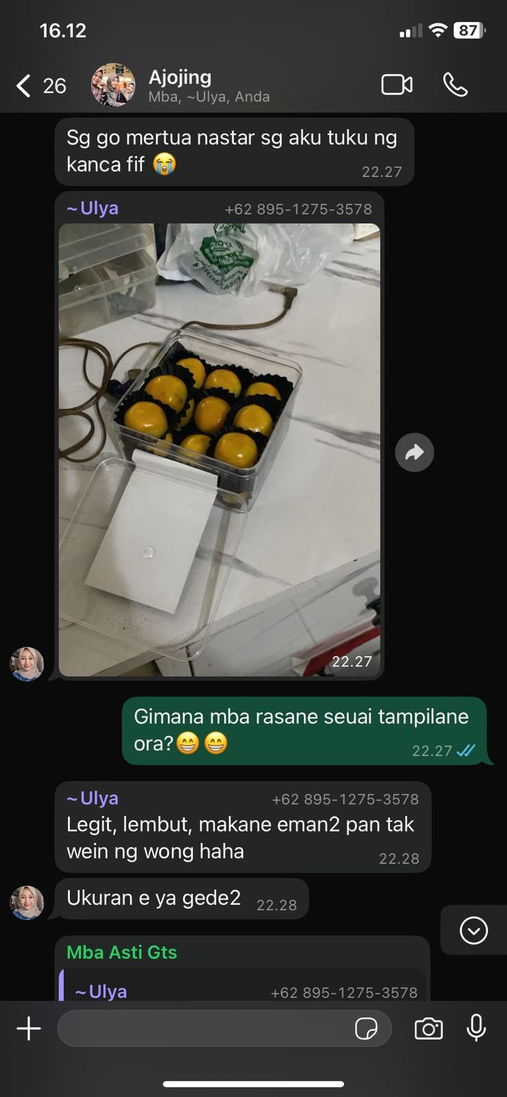 Testimoni Kue Kering