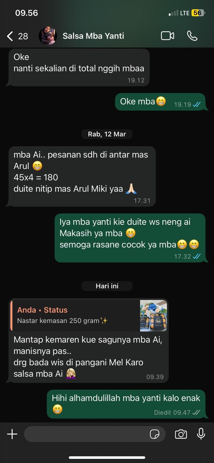Testimoni Kue Kering