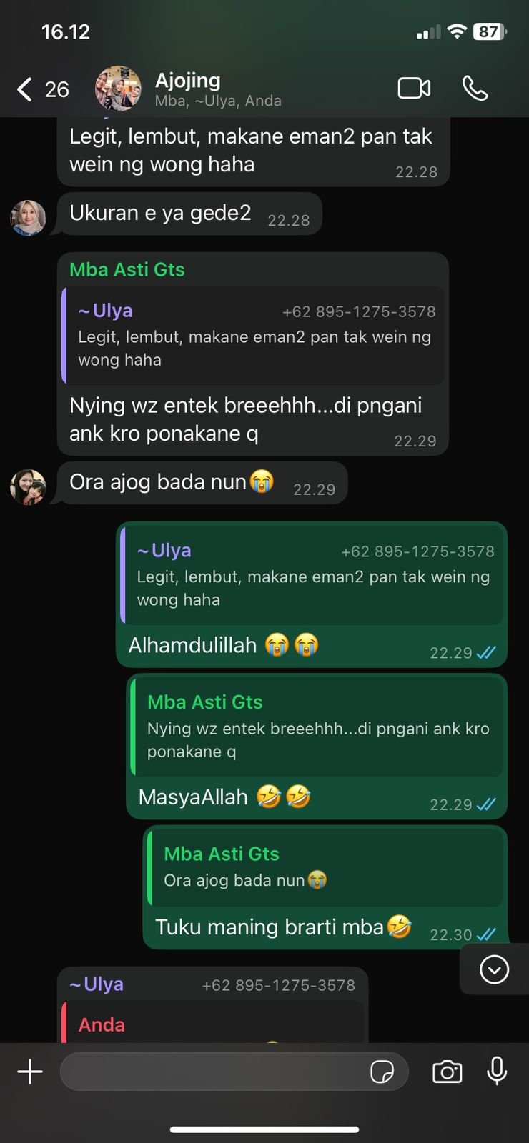 Testimoni Kue Kering